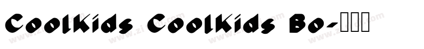 CoolKids CoolKids Bo字体转换